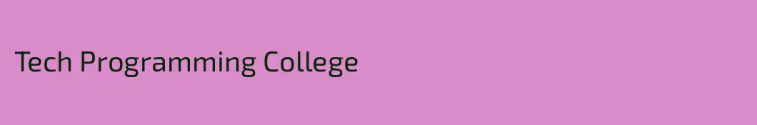 Tech Programming College
